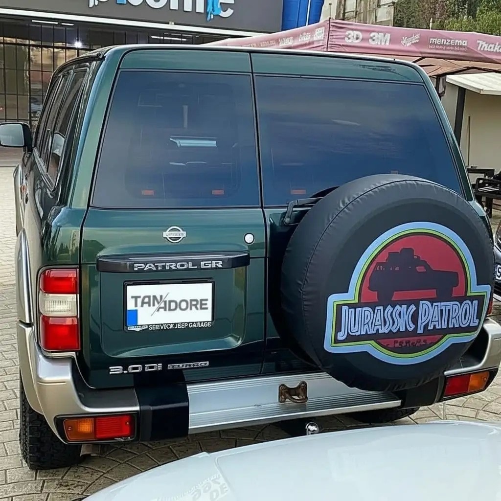 Jurassic Patrol Spare Wheel Tire Cover
